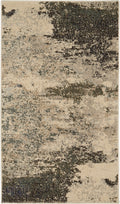 Celestial Ivory Grey Modern Polypropylene Area Rug