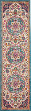 Passion Ivory Multicolor Transitional Polypropylene Area Rug