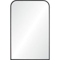 Jackline 36" Tall Rectangle Wall Mirror, Black
