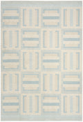 Nordic Ivory Blue Modern Polyester Area Rug