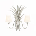 Wheat Sconce - Silver Electrified w/ Shades
