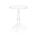 Acrylic Pedestal Side Table
