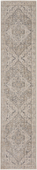 Lynx Ivory Taupe Vintage Polyester Area Rug