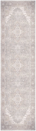 Vintage Washables Light Blue Vintage Polyester Area Rug