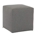 18"Pouf Cube in Heritage Granite