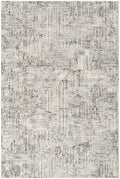 CK024 Irradiant Cream Black Modern Polyester Area Rug