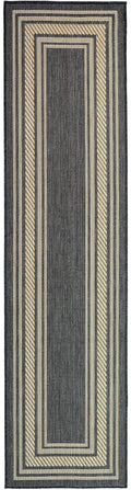 Horizon Indoor/Outdoor Charcoal Modern Polypropylene Area Rug