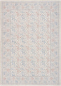 Botanical Washables Ivory Multicolor Farmhouse Polyester Area Rug
