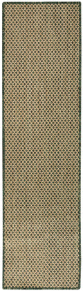 Courtyard Green Modern Polypropylene Area Rug