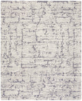 CK009 Sculptural Blue Modern Wool Area Rug