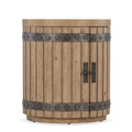 Wine Barrel End Table