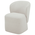 Larson Rolling Dining Chair in Feather Grey