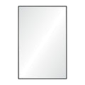 Amara 45" Tall Rectangle Wall Mirror, Black