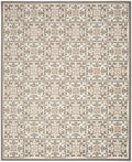 Aloha Ivory Grey Contemporary Polypropylene Area Rug