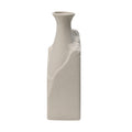 Adonia Indoor Porcelain Ceramic Vases, Textured Cream