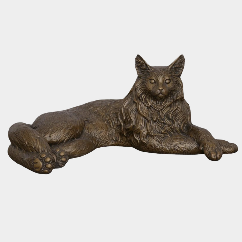 Cat Sculpture in Bronze