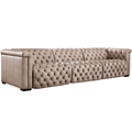 Savion Grandier Power Recliner Sofa in Giovanni Taupe