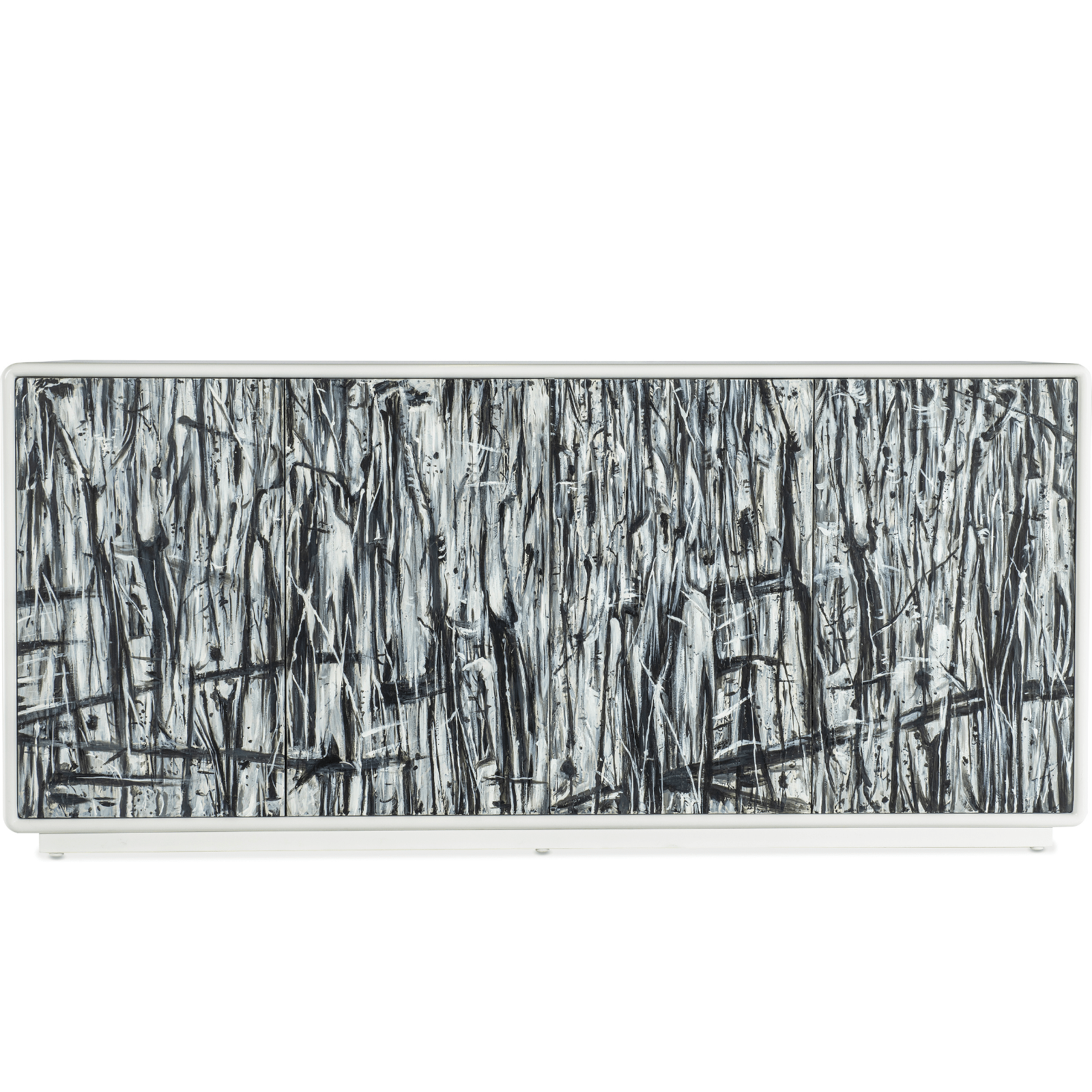 Melange Graffitio Credenza – Maple Veneer, Abstract Doors