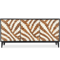 Entwined Credenza – Bone Inlay Mango Wood Accent Cabinet