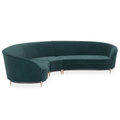 Three's Company Velvet Sectional