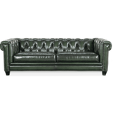 Charleston Tufted Leather Sofa