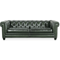 Charleston Tufted Leather Sofa – Chesterfield Two-Seat