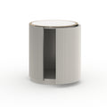 Love Round End Table - Matte Pearl