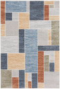 Astra Machine Washable Multicolor Contemporary Polyester Area Rug