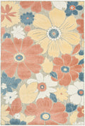 Aloha Rose Modern Polypropylene Area Rug