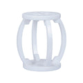 Lucite Garden Stool - White