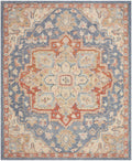 Maison Blue Ivory Vintage Wool Area Rug