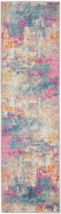 Passion Ivory Multicolor Modern Polypropylene Area Rug