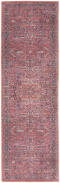 New Concept Washables Brick Vintage Polyester Area Rug