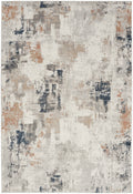Home Texture Grey Blue Modern Polyester Area Rug