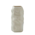 Hermione Indoor Ceramic Stoneware Vase, Beige Semi-Gloss