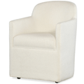 Izabela Upholstered Arm Chair – Baso Sage, Barrel Design