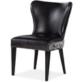 Kale Accent Chair – Leather Wingback with Silver Nailheads