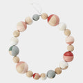Chroma Colorblocked Wreath – Multicolor Wood Sphere Decor