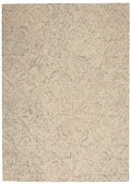 Interlock Ivory Multicolor Modern Wool Area Rug