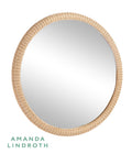 Dunmore Round Wicker Mirror