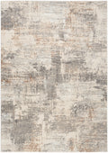 Sustainable Trends Beige Grey Modern Polyester Area Rug
