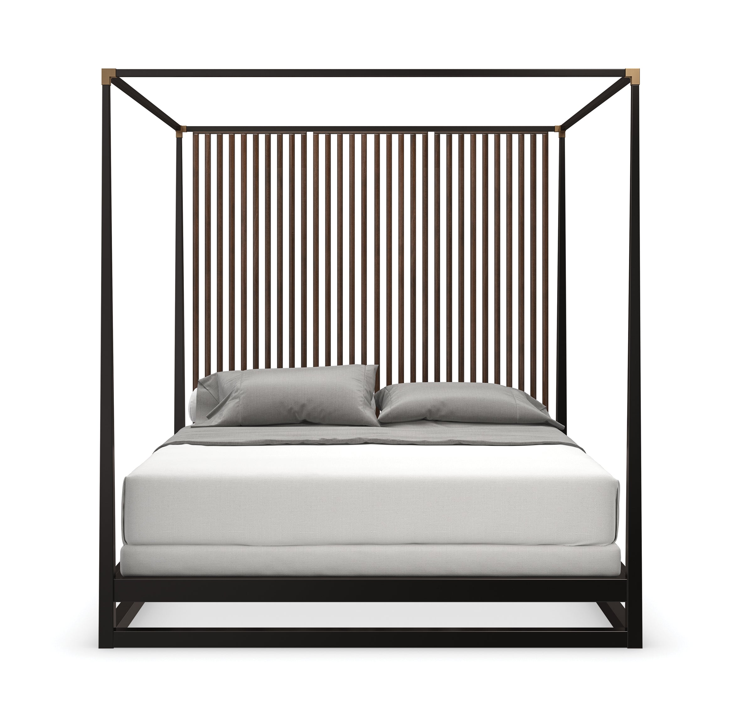 Pinstripe Bed in Dark