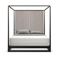 Pinstripe Bed in Dark