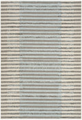 Nordic Ivory Blue Modern Polyester Area Rug