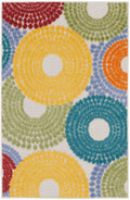Aloha Multicolor Modern Polypropylene Area Rug
