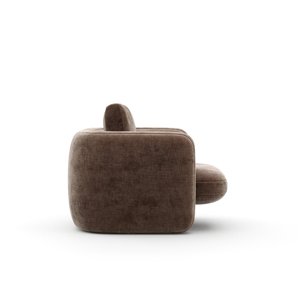 Overlap Taupe Chair