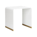 Waterfall End Table - White