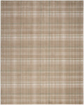 Grafix Taupe Farmhouse Polypropylene Area Rug
