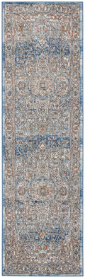 Quarry Ivory Blue Vintage Polypropylene Area Rug