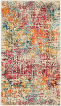 Celestial Pink Multicolor Modern & Contemporary Polypropylene Area Rug
